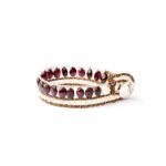 Bracelet Riviere Garnet-Ziio Jewels