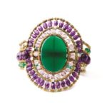Bracelet SUN Large Green Onyx