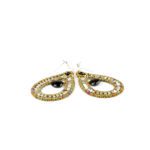 Handmade Earrings GOUTTE Black