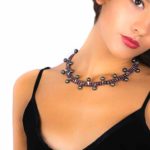 Necklace CROWN BLACK