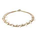 Handmade Necklace Crown Pearl