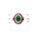 ziio jewels LEGENDE BRACELET SUN LARGE GREEN ONYX