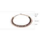 ziio jewels LEGENDE NECKLACE RIVIERE GARNET