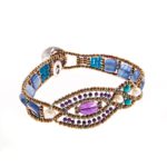 Handmade Bracelet RHA BLU ziio