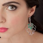 fatti a mano-orecchini-lys-large-green-ziio-gioielli