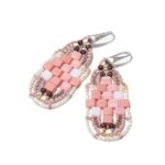 Handmade Earrings PIXEL Pink