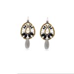 Earrings Fenice Small Black Pearl