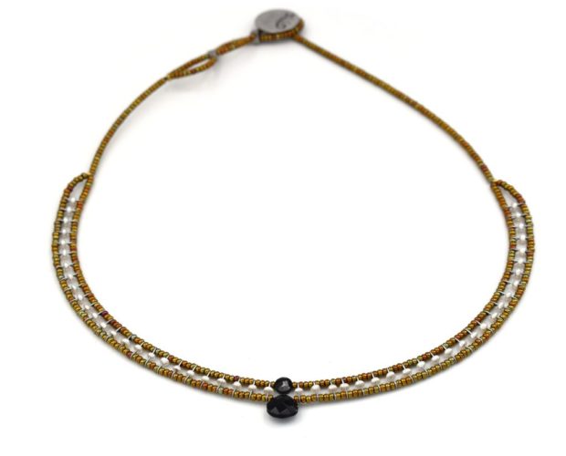 Necklace GOIABA Small Black Pearl