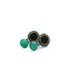 Orecchini GOIABA BOTTONE SMALL GREEN