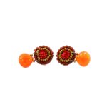 Earrings GOIABA BOTTONE SMALL ORANGE