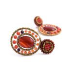 Earrings GOIABA BOTTONE Long ORANGE
