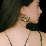 Earrings Abanico Black