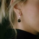 Earrings HEART Small Labradorite