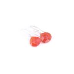 Earrings HEART Small Orange