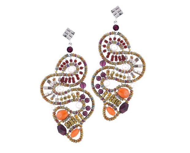 Earrings MAMBA Red
