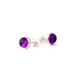 Earrings SATELLITE Cabochon Amethyst Ziio Jewels