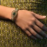 Bracelet Rha Malachite - On Green Dress -Ziio Jewels