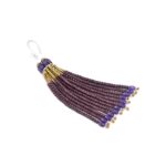 Earrings Pompon Mono Purple - Ziio Jewels