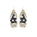 Ziio Jewels-Earrings Pixel black White