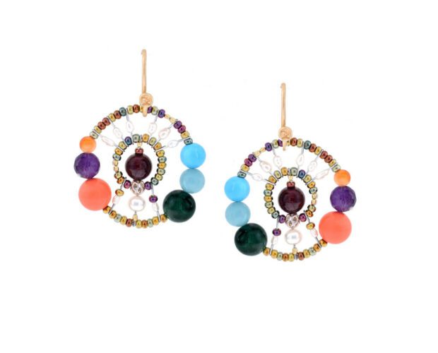 Earrings Shinju Multicolor Small - Ziio Jewel
