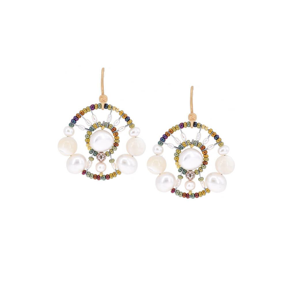Earrings Shinju Azul Pearl - Ziio Jewels