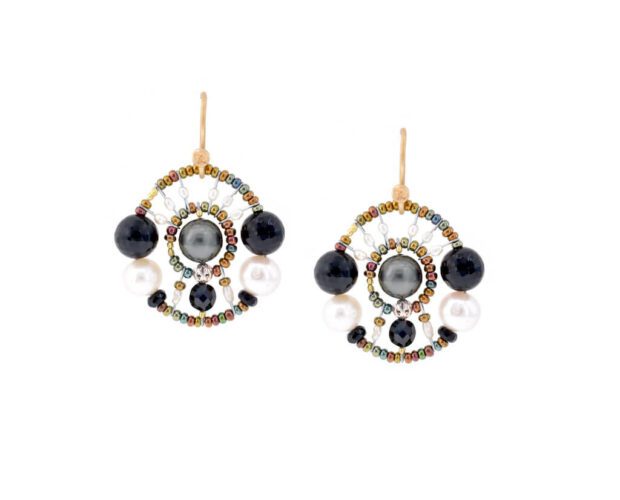 Earrings SHINJU Small Black