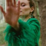 Earrings Shinju Comet Green_4