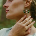 Earrings Shinju Small Green_2