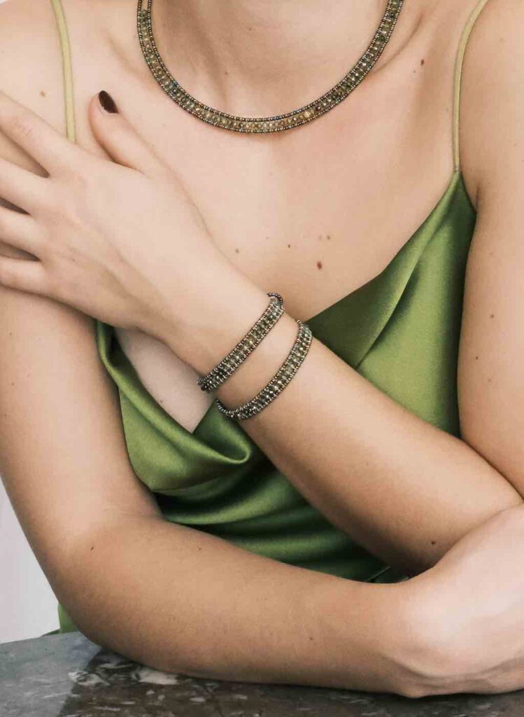 Bracelet Boa Zirco Green_IND