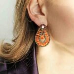 Earrings Tabiz Orange- Ziio Jewels