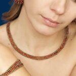Necklace Giro Zirco Red - Ziio jewels _ IND