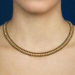 Necklace Giro Zirco Yellow