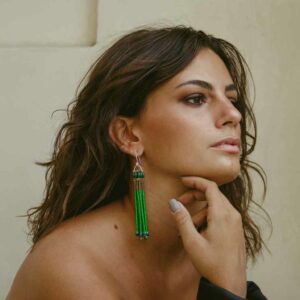 orecchini pompon green - Ziio Jewels