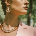 Earrings Rock Morganite - Necklace Giro Morganite - ziio Jewels