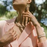 Earrings Rock Morganite - Necklace Giro Morganite - Brac - ziio Jewels