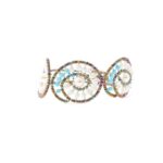 bracelet shell blu ziio-jewels