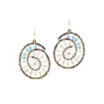 Earrings shell Blu ziio-jewels