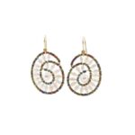 Earrings Shell Pearl ziio-jewels