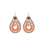 earrings-tabiz-orange-gancio ziio-jewels