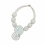 necklace shell large blu ziio-jewels