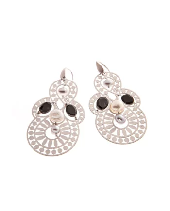 EARRINGS-BYZANCE-SMALL-BLACK-PEARL - Ziio Jewels