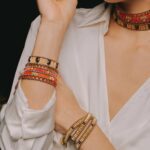 Bracelet Bombay Boa and Bombay Liberty Orange Bombay Orange - Ziio Jewels
