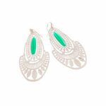 Earrings NEW MANHATTAN LG Green