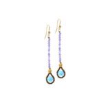Earrings Bloom Azul L - Ziio Jewels