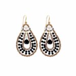 Earrings Tabiz Black Gancio