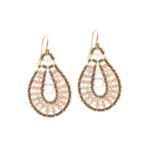 Earrings TABIZ Brown Gancio - Ziio Jewels