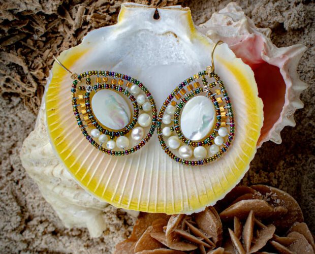 MUM sfondo shell - Earrings Rock - 2 sm
