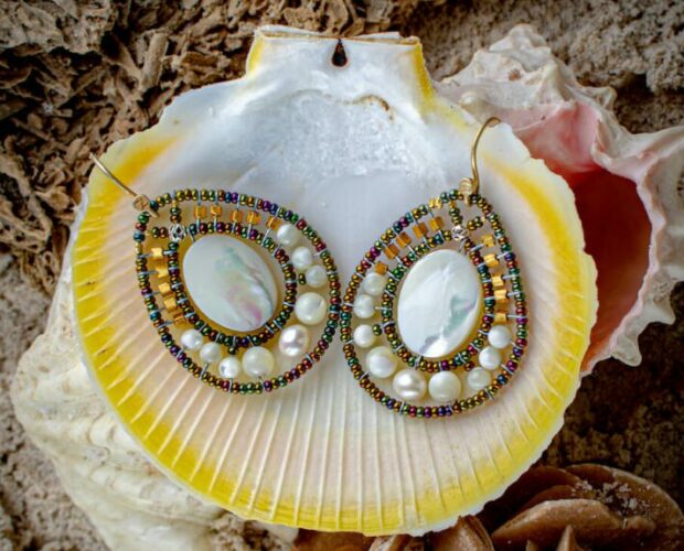 MUM sfondo shell - Earrings Rock - 2 sm
