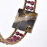 Bracelet Arkanis SQUARE wood-detail by Ziio Jewels
