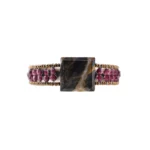 Bracelet Arkanis SQUARE wood-front_ by Ziio Jewels